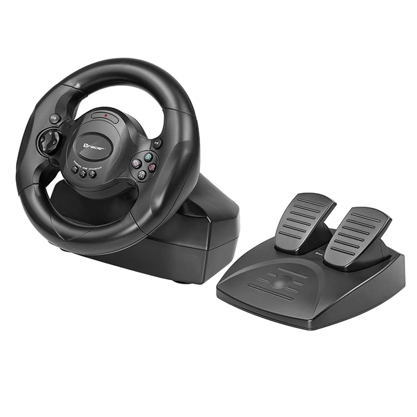 Tracer Rayder 4 in 1 Black Steering wheel PC PlayStation 4 Playstation 3 Xbox One Tracer Rayder 4 in 1 Black Steering wheel PC PlayStation 4 Playstation 3 Xbox One