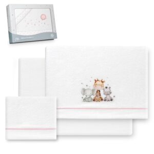 Interbaby - Set lenzuola per lettino 60 x 120 poliestere 100% | lenzuolo per lettino corallino