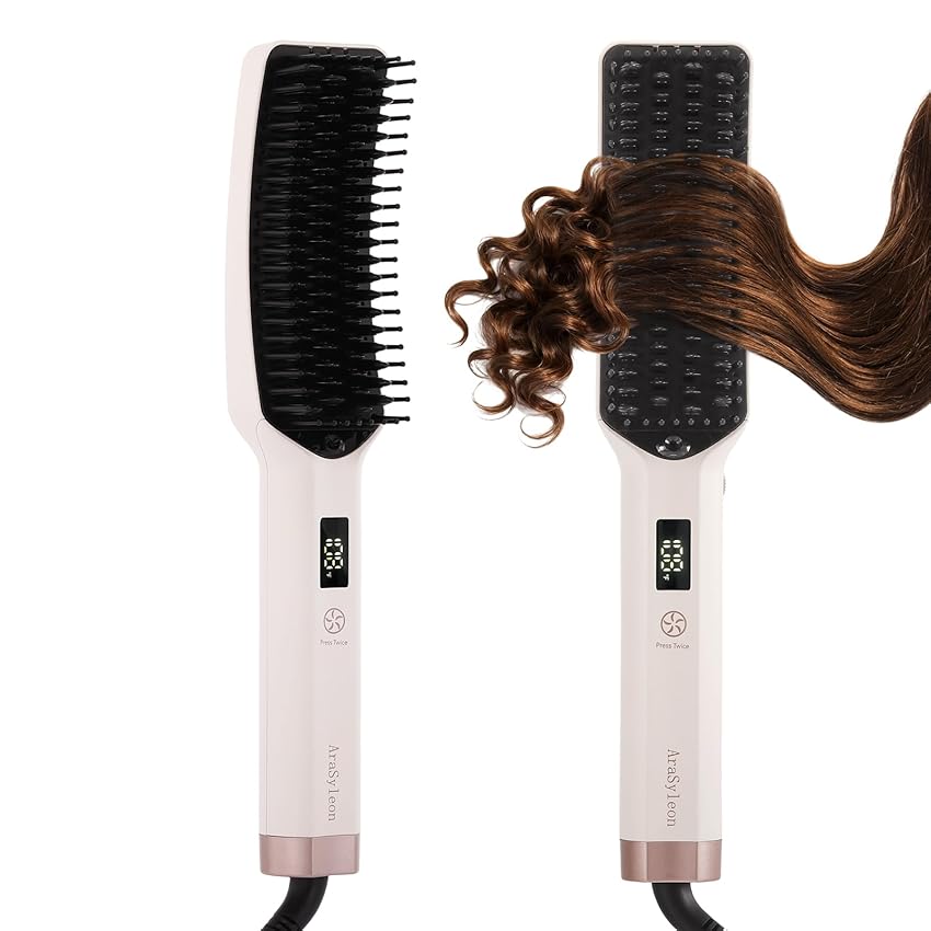 AraSyleon Spazzola Lisciante a Ioni per Capelli Spessi