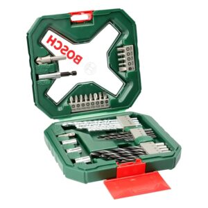 Bosch Set da 34 Pezzi di punte e bit avvitamento in titanio X