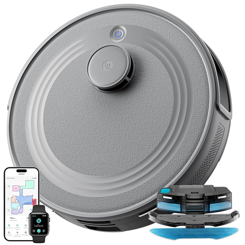 LEFANT M2S Robot Aspirapolvere Lavapavimenti Con Mappatura