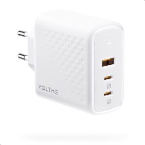 VOLTME Caricatore 100W USB-C GaN III per Laptop Caricatore Rapido Bianco