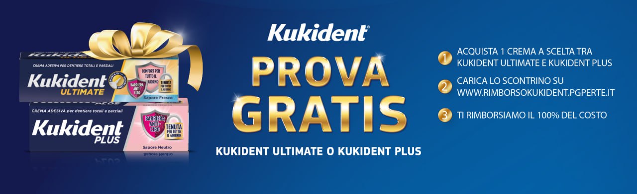 Cashback Kukident Ultimate e Plus– Per Te