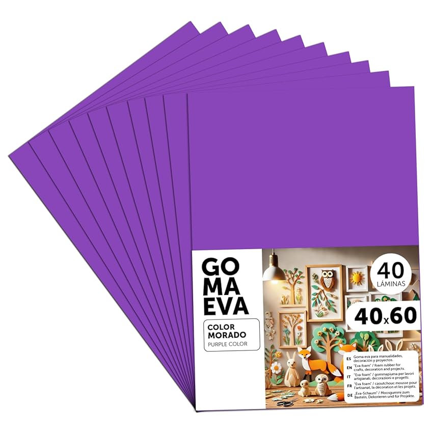 m-office Fogli di Gomma Eva Colorata