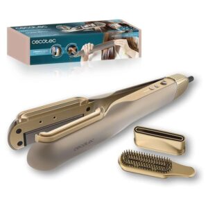 Cecotec Piastra per capelli con aria AirLisse 2in1 ForceDry Champagne. 1000 W