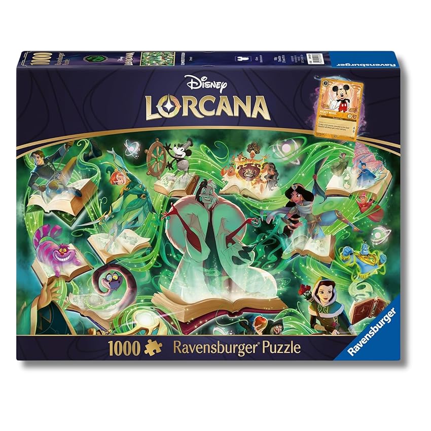 Ravensburger - Puzzle 1000 Pezzi Disney Lorcana | Puzzle Disney Per Adulti E Bambini
