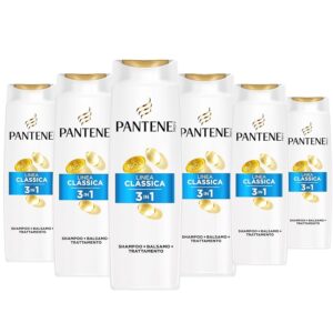 Pantene Pro-V Shampoo 3 in 1 Linea Classica 6x300ml per Capelli Normali e Misti