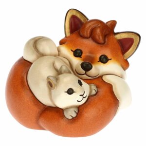 THUN - Volpe e Scoiattolo Sdraiati - Ceramica - Living