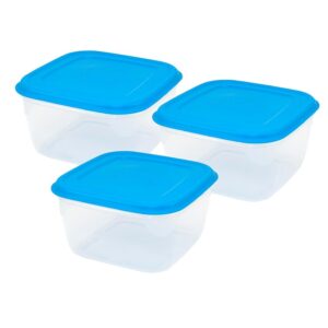 GIO'STYLE Set di 3 Contenitori Ermetici per Alimenti - 0.5L + 1L + 1.5L