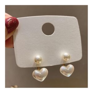 Orecchini a perno a forma di cuore da donna