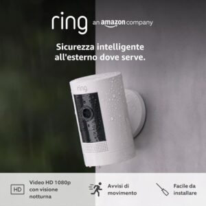 Ring videocamera esterna a batteria (Stick Up Cam)