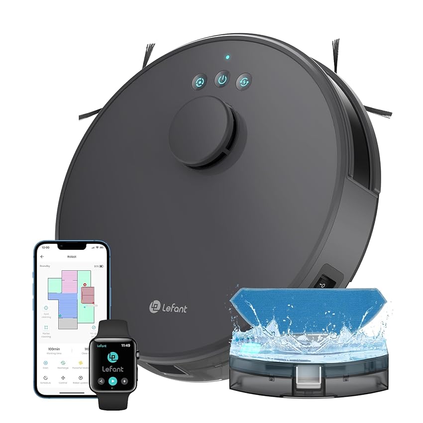 LEFANT M1 Gen1 Robot Aspirapolvere Lavapavimenti con Mappatura