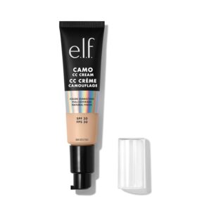 e.l.f. Camo CC Cream | Fondotinta correttore con coprenza totale e SPF 30 | Fair 120 N | 30 g (1