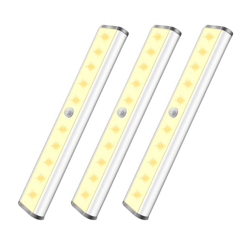 Luce Calda con Sensore di Movimento a 10 LED