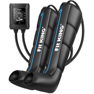 FIT KING Massaggiatore Gambe a Compressione d‘Aria Ricaricabile Senza Fili