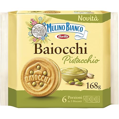 Mulino Bianco Biscotti Baiocchi al Pistacchio