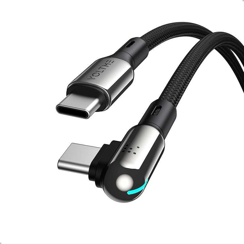 VOLTME Cavo Stark Forma a L da Cavo USB C a USB C PD 100 W nylon intrecciato 1