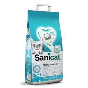 Sanicat - Lettiera per gatti agglomerante bianca al Sapone di Marsiglia | A base di
