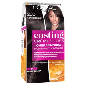 L'Oreal Paris - tinta per capelli Casting Creme Gloss Glossy Blacks