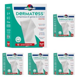 DERMATESS COTONE 12 PZ CM 18X40 (Confezione da 5)