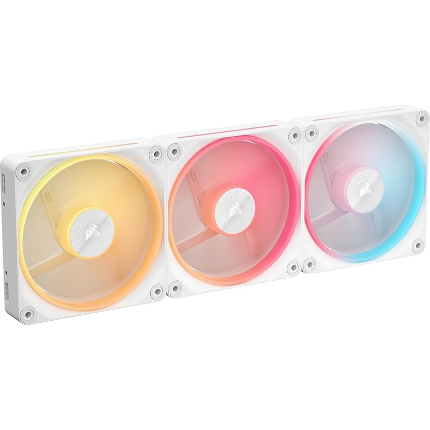 CORSAIR iCUE LINK LX120-R RGB 120mm Ventole PWM Invertite – Kit Tripla Ventola – Basso Rumore
