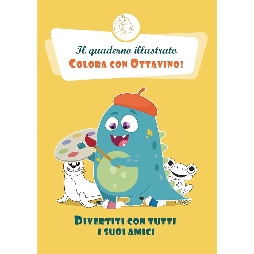 Il quaderno illustrato - Colora con Ottavino!: Divertiti con tutti i suoi amici
