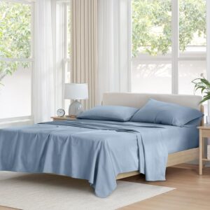 Comfort Spaces Set di lenzuola in 100% cotone traspirante