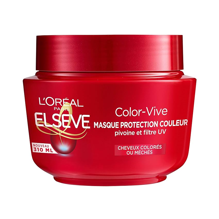 L'Oréal Paris Elseve Color-Vive Maschera Protettiva Colore Arricchito con Peonia/Filtro