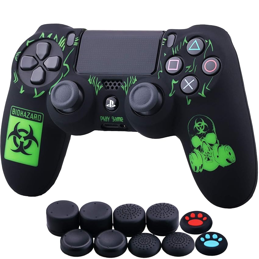 YoRHa Custodia in silicone intagliata al laser per Sony PS4/slim/Pro Dualshock 4 Controller