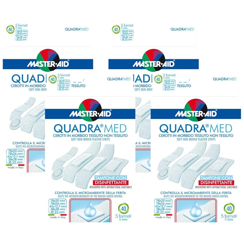Master Aid Quadra Med Strip 40 Pezzi