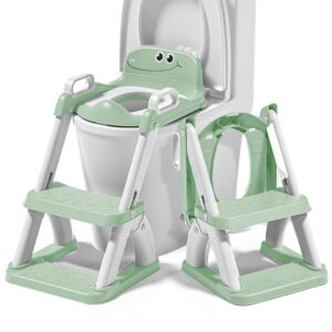 Riduttore WC Bambini con Scaletta – Sedile WC Pieghevole per Apprendimento Autonomo