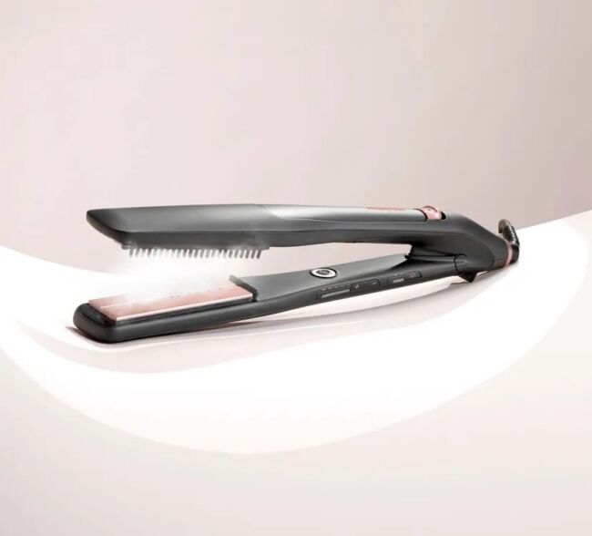 BABYLISS STEAM LUXE STYLER PIASTRA CAPELLI A VAPORE SU ENTRAMBI LATI 210° IONI