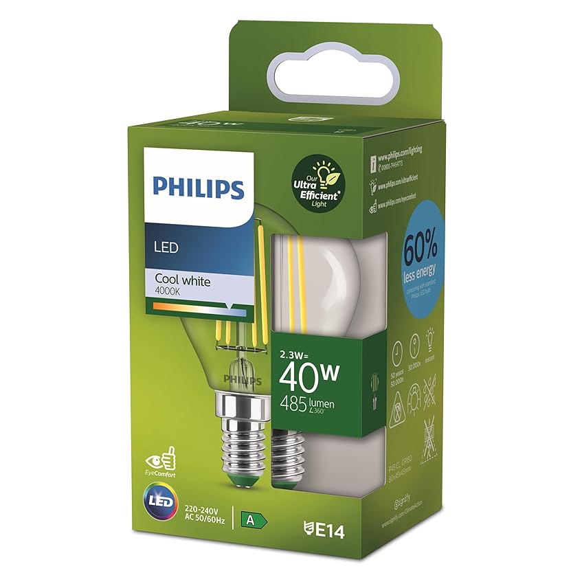 Philips Classic ultra-efficient LED bulb with energy efficiency class A Philips Classic ultra-efficient LED bulb with energy efficiency class A