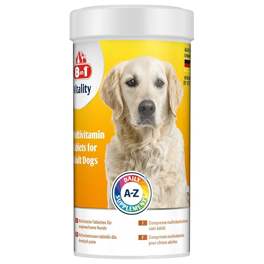 8in1 Compresse Multivitaminiche per cani Adulti - Come integratore alimentare per cani adulti