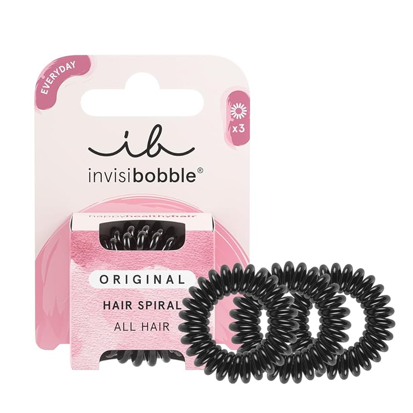 Invisibobble elastici per capelli nero Original True Black x3