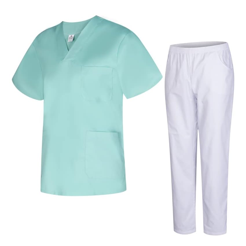 MISEMIYA - Uniformi Unisex Set Camice – Uniforme Medica con Maglia e Pantaloni Uniformi