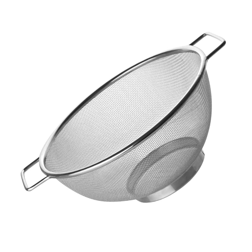 Fackelmann Colapasta 20 cm In Acciaio Inossidabile - Rete Fine Per Drenaggio Rapido