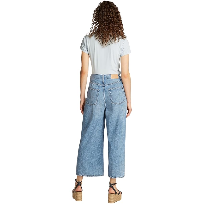 Tommy Hilfiger Donna Jeans Wide Leg Cropped Sia Vita Alta