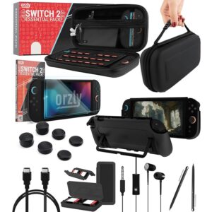 Orzly Accessori per Switch 2 – Custodia e Pellicola Protettiva per Nintendo Switch 2 (2025)