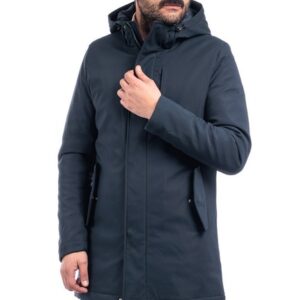 Piumino Uomo Lungo Sartoriale Giubbotto Invernale Giubbino Imbottito VEQUE