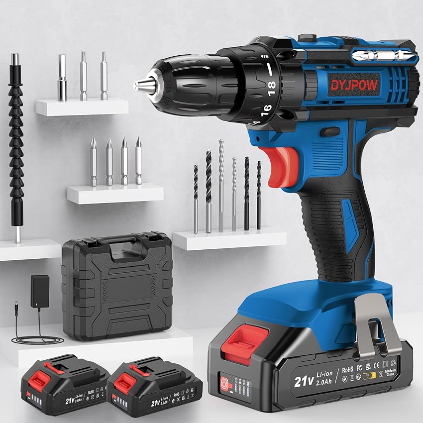 DYJPOW Trapano Avvitatore Batteria 21V DYJPOW Trapano Avvitatore Batteria 21V