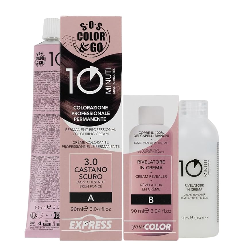 A ALAMA Professional Sos Color&Go set colorazione professionale permanente in 10 minuti A ALAMA Professional Sos Color&Go set colorazione professionale permanente in 10 minuti