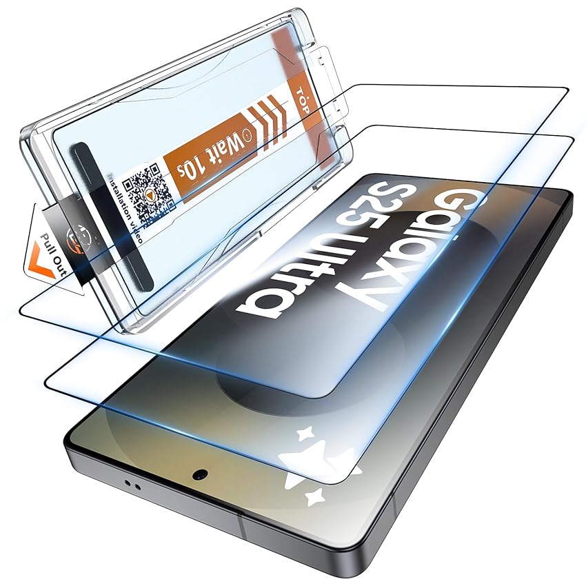 LK 2 Pezzi Vetro Temperato per Samsung Galaxy S25 Ultra