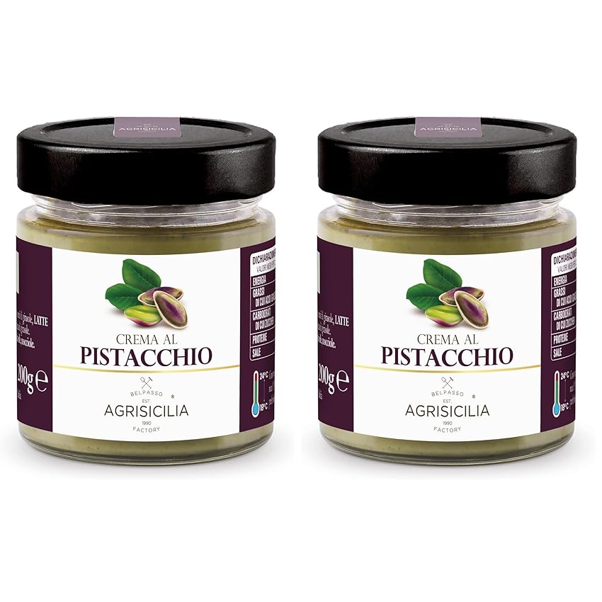 Agrisicilia crema al pistacchio 40% ottima per colazione e come ingrediente per dolci