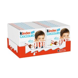 Kinder Cioccolato - 80 Barrette Ripiene al Latte e Ricoperte di Finissimo Cioccolato Puro Cacao