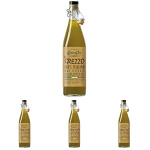 Costa d'Oro – Il Grezzo Olio extravergine di oliva non filtrato (Confezione da 4)