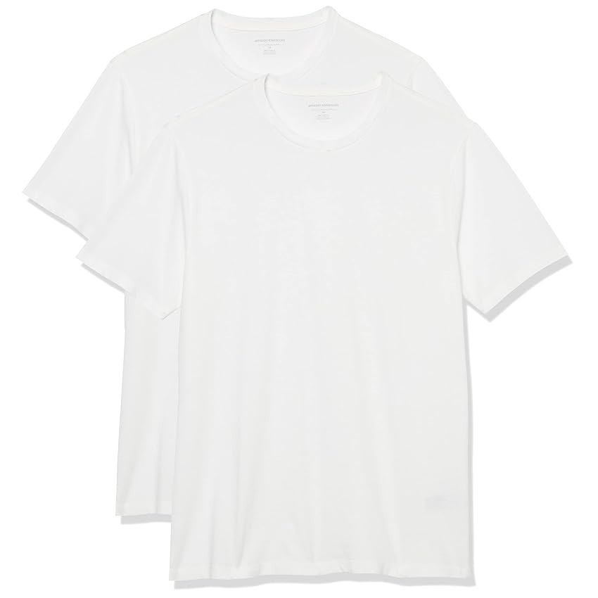 Amazon Essentials Maglietta Girocollo a Maniche Corte dalla vestibilità Aderente Uomo