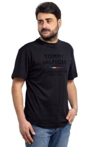 T-shirt Uomo Tommy Hilfiger Mezza Manica Corta Maglietta Casual Maglia Sportiva