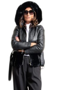 Giubbotto Invernale Donna Ecopelle Giubbino Imbottito Cappuccio Giacca VEQUE