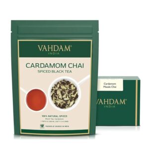 VAHDAM Tè Nero Chai alla Cannella | Tè Sfuso 100 g | Chai Indiano con Cannella